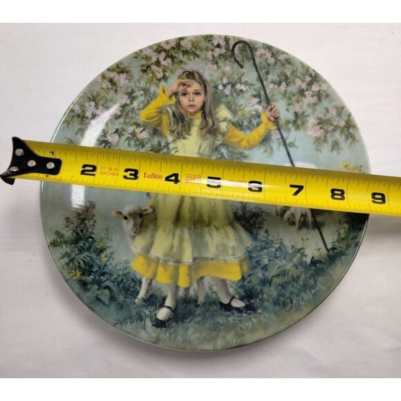 Little Bo Peep Plate Mother Goose John McClelland Limited Ed Reco 1983 - Picture 3 of 5